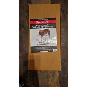 ProSelect Adjustable Raised Dog Diner w/ 160 oz Stainless Bowls – Height Adjusta